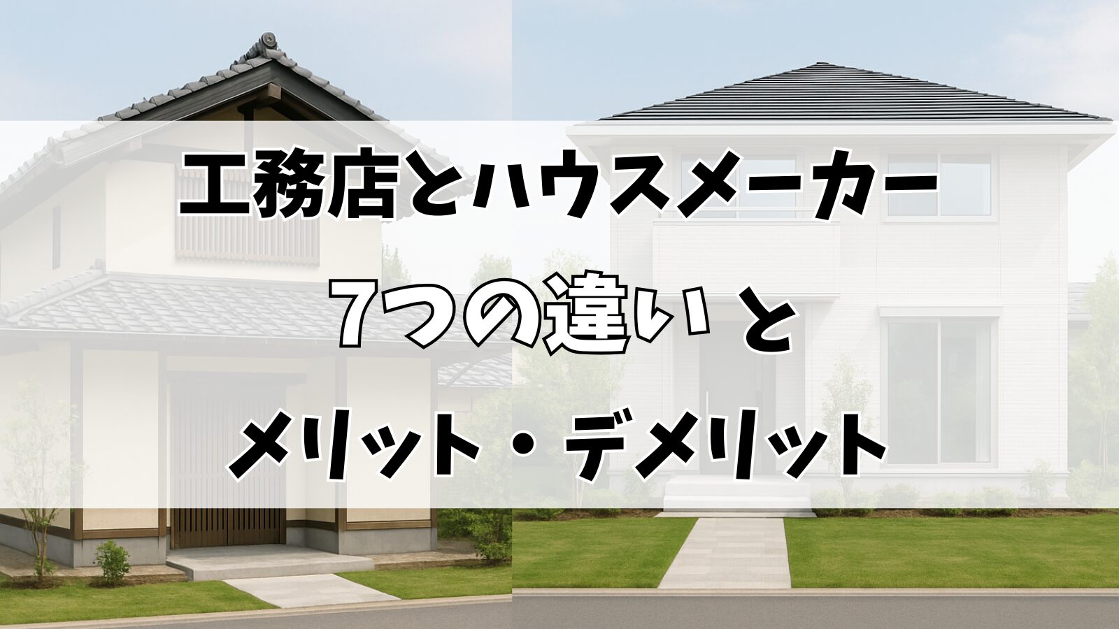 工務店とハウスメーカーの違いは？特徴とメリット・デメリットを徹底解説